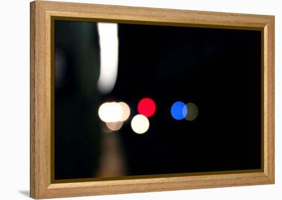 Subway Lights New York City-null-Framed Stretched Canvas