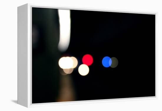 Subway Lights New York City-null-Framed Stretched Canvas