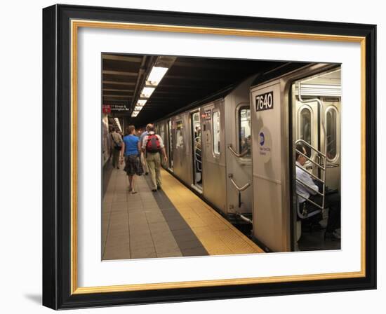 Subway, Manhattan, New York City, United States of America, North America-Wendy Connett-Framed Photographic Print