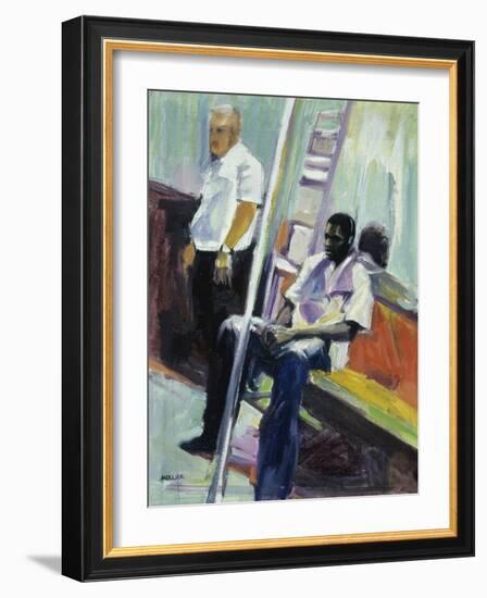 Subway Riders, New York City-Patti Mollica-Framed Giclee Print