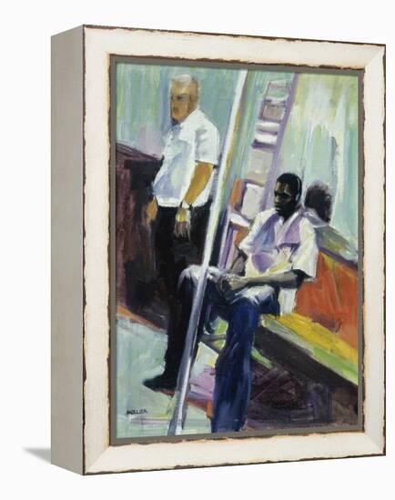 Subway Riders, New York City-Patti Mollica-Framed Premier Image Canvas