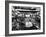 Subway Series: Rapt Audience in Bar Watching World Series Game from New York on TV-Francis Miller-Framed Photographic Print