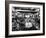 Subway Series: Rapt Audience in Bar Watching World Series Game from New York on TV-Francis Miller-Framed Photographic Print