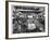 Subway Series: Rapt Audience in Bar Watching World Series Game from New York on TV-Francis Miller-Framed Premium Photographic Print