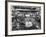 Subway Series: Rapt Audience in Bar Watching World Series Game from New York on TV-Francis Miller-Framed Premium Photographic Print