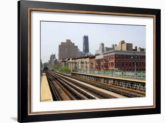 Subway Station in New York City-p.lange-Framed Photographic Print