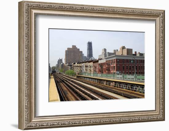 Subway Station in New York City-p.lange-Framed Photographic Print