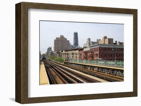 Subway Station in New York City-p.lange-Framed Photographic Print