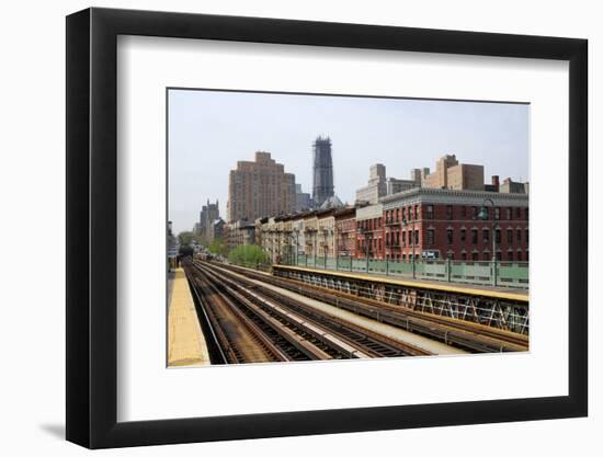 Subway Station in New York City-p.lange-Framed Photographic Print