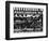 Subway Station, Williamsburg, Brooklyn, New York, United States, Black and White Photography-Philippe Hugonnard-Framed Photographic Print