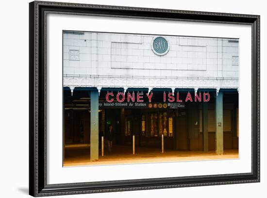 Subway Stations - Coney Island - New York - United States-Philippe Hugonnard-Framed Photographic Print