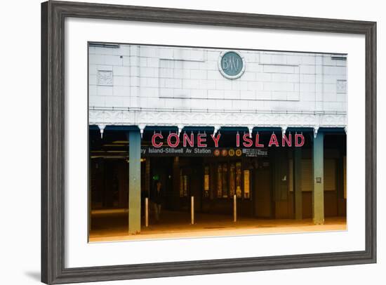 Subway Stations - Coney Island - New York - United States-Philippe Hugonnard-Framed Photographic Print