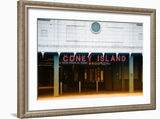 Subway Stations - Coney Island - New York - United States-Philippe Hugonnard-Framed Photographic Print