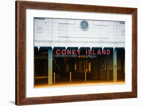 Subway Stations - Coney Island - New York - United States-Philippe Hugonnard-Framed Photographic Print