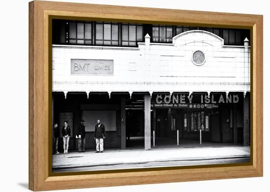 Subway Stations - Coney Island - New York - United States-Philippe Hugonnard-Framed Premier Image Canvas