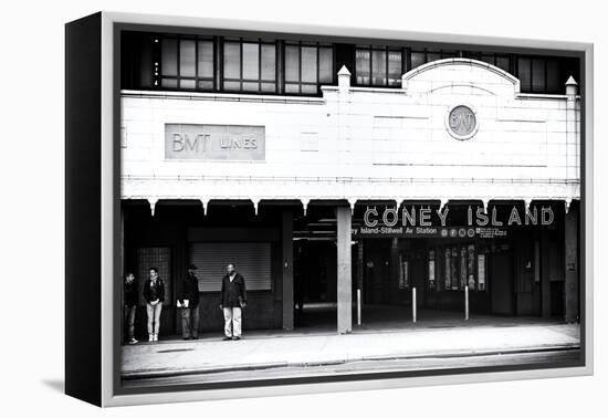 Subway Stations - Coney Island - New York - United States-Philippe Hugonnard-Framed Premier Image Canvas