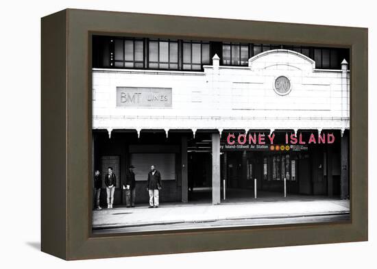 Subway Stations - Coney Island - New York - United States-Philippe Hugonnard-Framed Premier Image Canvas