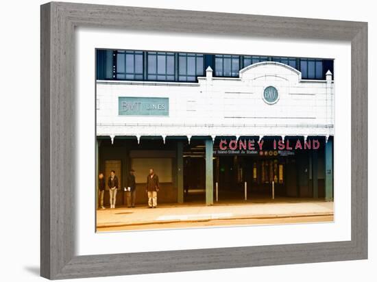 Subway Stations - Coney Island - New York - United States-Philippe Hugonnard-Framed Art Print