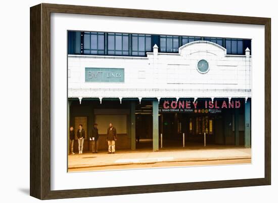 Subway Stations - Coney Island - New York - United States-Philippe Hugonnard-Framed Art Print