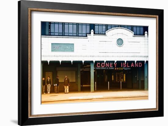 Subway Stations - Coney Island - New York - United States-Philippe Hugonnard-Framed Art Print