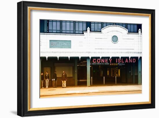 Subway Stations - Coney Island - New York - United States-Philippe Hugonnard-Framed Art Print