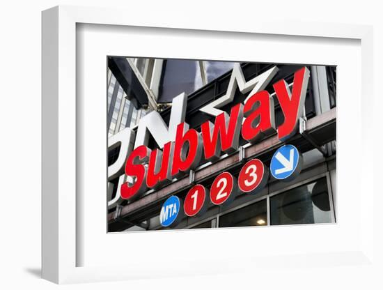 Subway Stations - Manhattan - New York City - United States-Philippe Hugonnard-Framed Premium Photographic Print