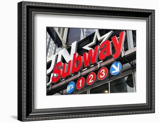 Subway Stations - Manhattan - New York City - United States-Philippe Hugonnard-Framed Premium Photographic Print