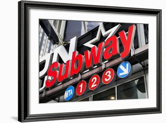 Subway Stations - Manhattan - New York City - United States-Philippe Hugonnard-Framed Photographic Print