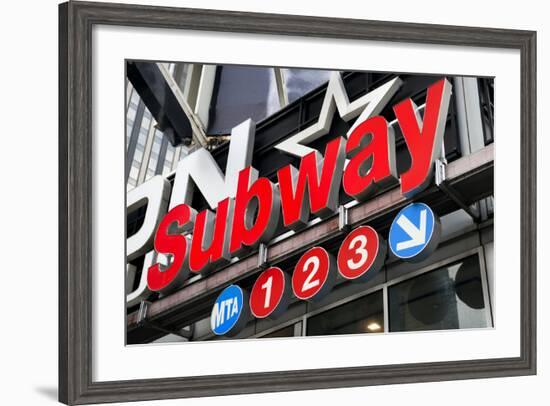 Subway Stations - Manhattan - New York City - United States-Philippe Hugonnard-Framed Photographic Print