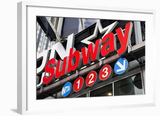 Subway Stations - Manhattan - New York City - United States-Philippe Hugonnard-Framed Photographic Print