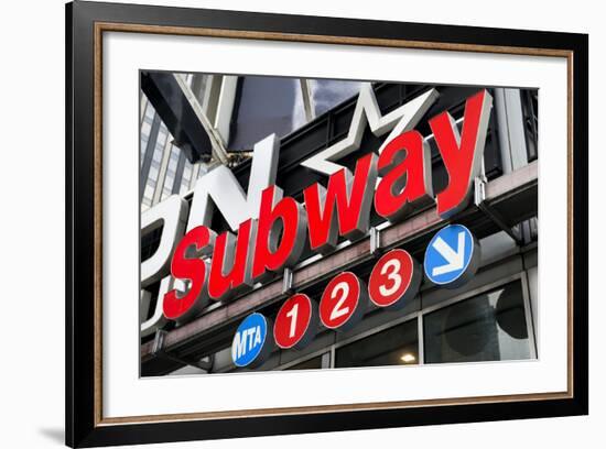 Subway Stations - Manhattan - New York City - United States-Philippe Hugonnard-Framed Photographic Print