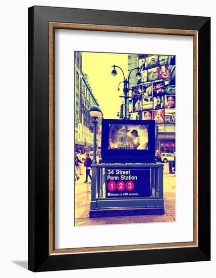 Subway Stations - Manhattan - New York City - United States-Philippe Hugonnard-Framed Premium Photographic Print