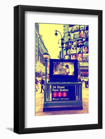 Subway Stations - Manhattan - New York City - United States-Philippe Hugonnard-Framed Photographic Print