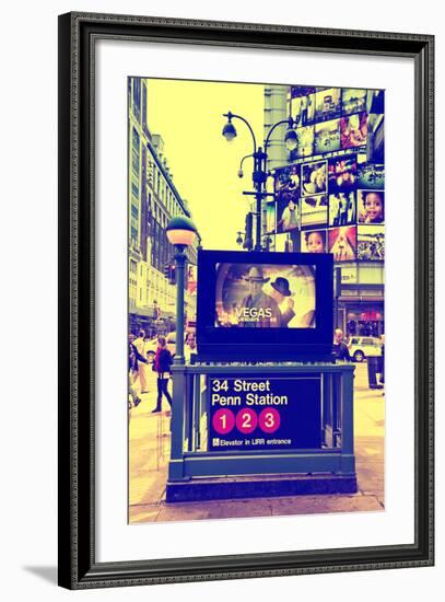 Subway Stations - Manhattan - New York City - United States-Philippe Hugonnard-Framed Photographic Print