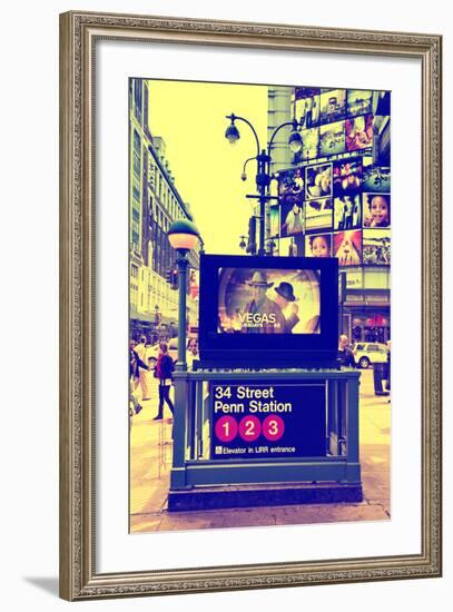 Subway Stations - Manhattan - New York City - United States-Philippe Hugonnard-Framed Photographic Print