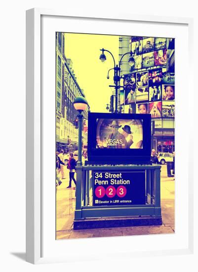 Subway Stations - Manhattan - New York City - United States-Philippe Hugonnard-Framed Photographic Print