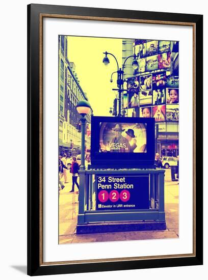 Subway Stations - Manhattan - New York City - United States-Philippe Hugonnard-Framed Photographic Print