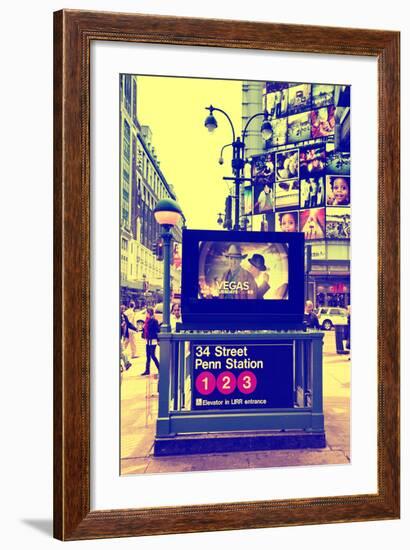 Subway Stations - Manhattan - New York City - United States-Philippe Hugonnard-Framed Photographic Print