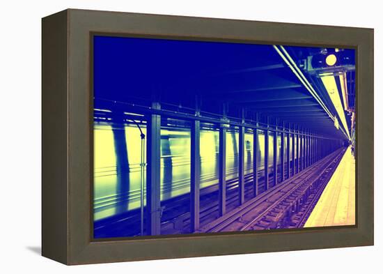 Subway Stations - Manhattan - New York City - United States-Philippe Hugonnard-Framed Premier Image Canvas