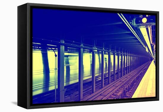 Subway Stations - Manhattan - New York City - United States-Philippe Hugonnard-Framed Premier Image Canvas