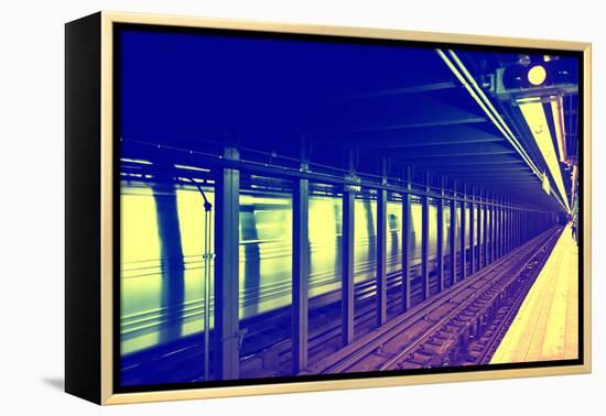 Subway Stations - Manhattan - New York City - United States-Philippe Hugonnard-Framed Premier Image Canvas