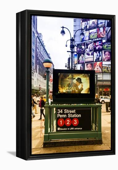 Subway Stations - Manhattan - New York City - United States-Philippe Hugonnard-Framed Premier Image Canvas