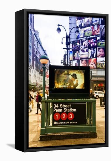 Subway Stations - Manhattan - New York City - United States-Philippe Hugonnard-Framed Premier Image Canvas