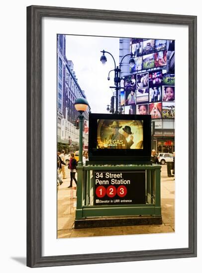 Subway Stations - Manhattan - New York City - United States-Philippe Hugonnard-Framed Photographic Print