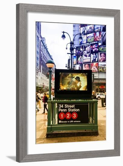 Subway Stations - Manhattan - New York City - United States-Philippe Hugonnard-Framed Photographic Print