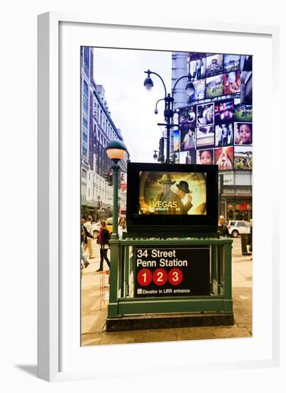 Subway Stations - Manhattan - New York City - United States-Philippe Hugonnard-Framed Photographic Print