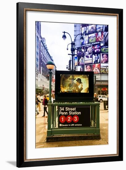 Subway Stations - Manhattan - New York City - United States-Philippe Hugonnard-Framed Photographic Print