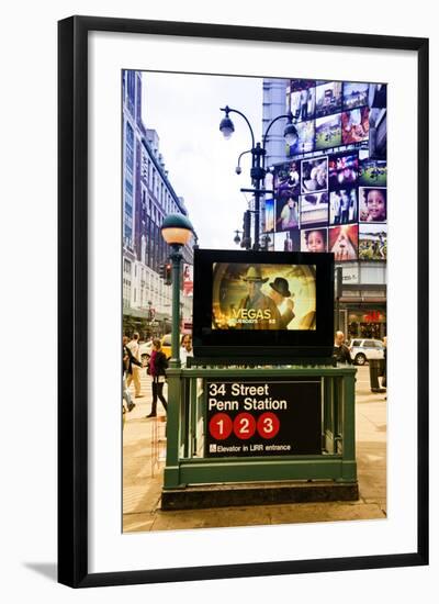 Subway Stations - Manhattan - New York City - United States-Philippe Hugonnard-Framed Photographic Print