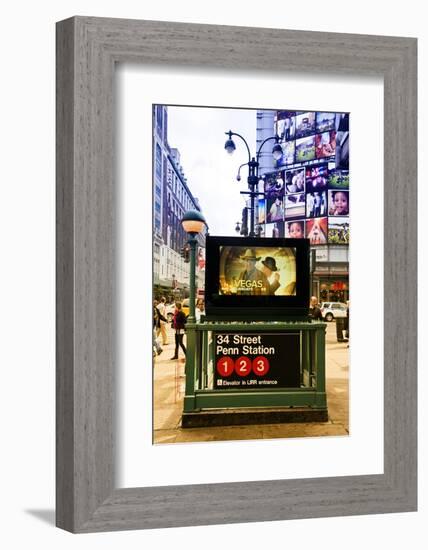 Subway Stations - Manhattan - New York City - United States-Philippe Hugonnard-Framed Photographic Print