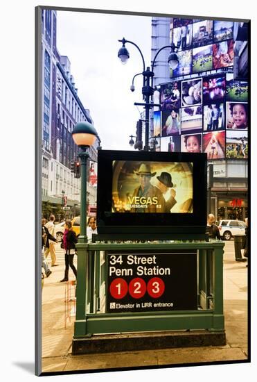 Subway Stations - Manhattan - New York City - United States-Philippe Hugonnard-Mounted Photographic Print